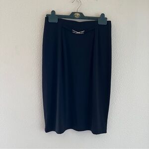 Briggs New York Black Women’s Skirt with buckle detail Size Medium